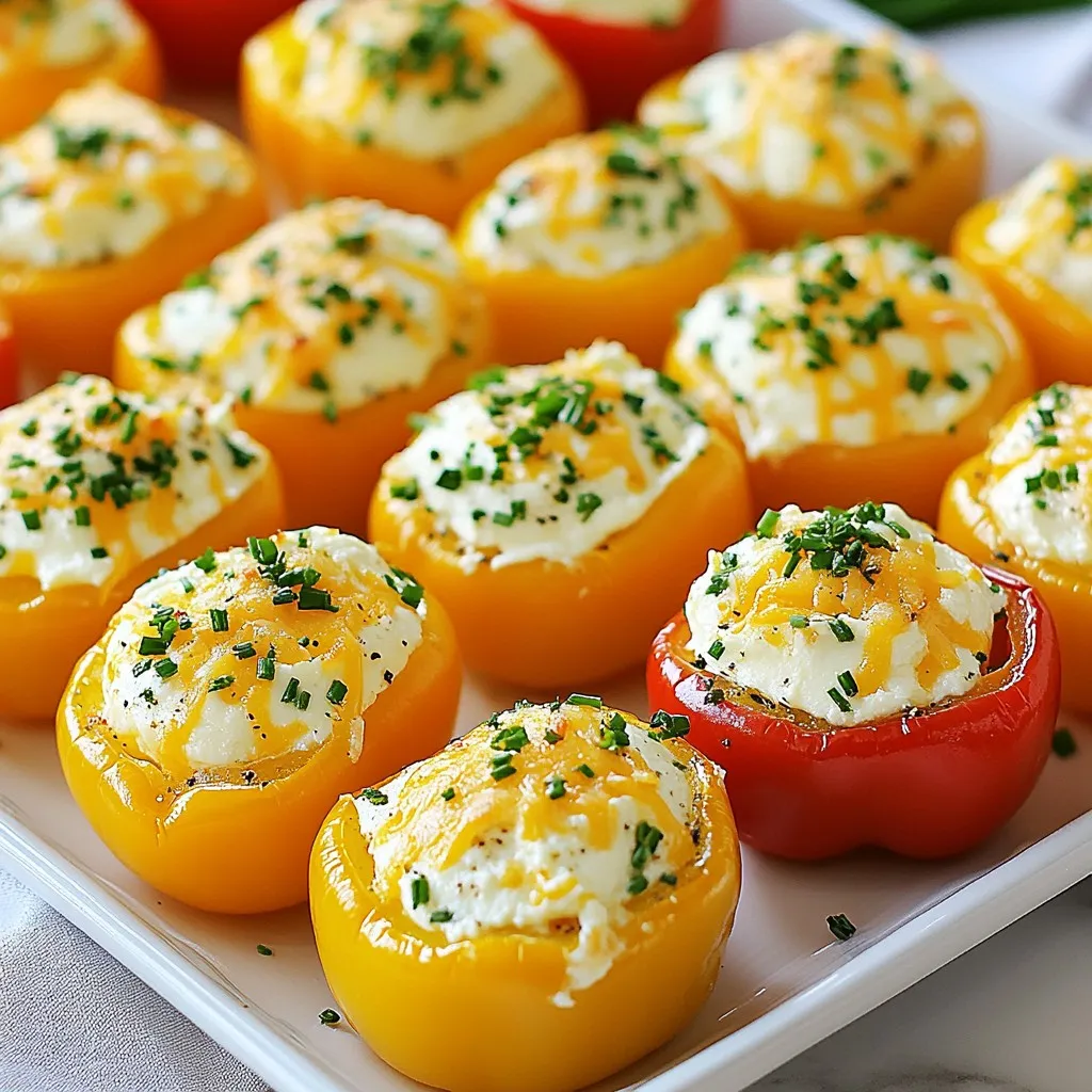 Cream Cheese Stuffed Mini Peppers Simple and Tasty