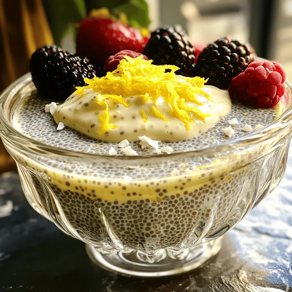 Lemon Cream Chia Pudding Fresh and Simple Delight
