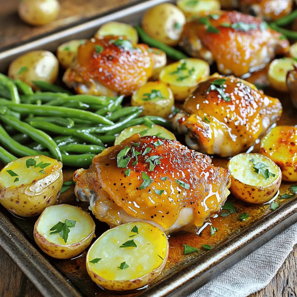 Sheet Pan Honey Mustard Chicken Thighs Flavorful Meal