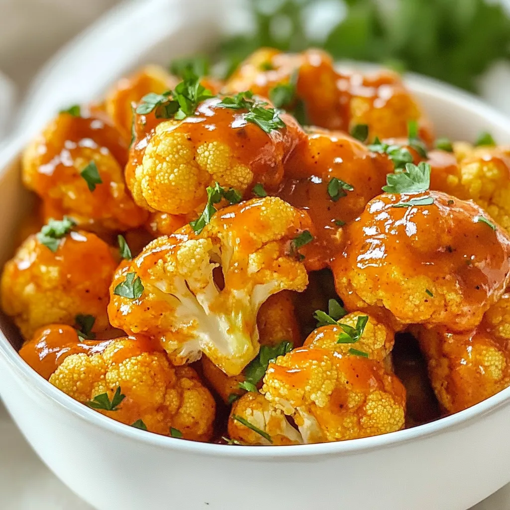 Air Fryer Buffalo Cauliflower Crispy and Flavorful Dish