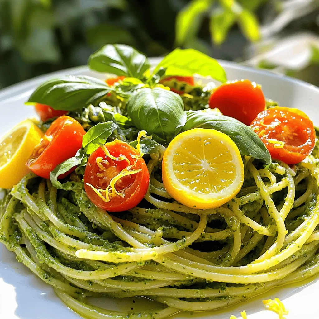Lemon Basil Pesto Pasta Fresh and Flavorful Dish