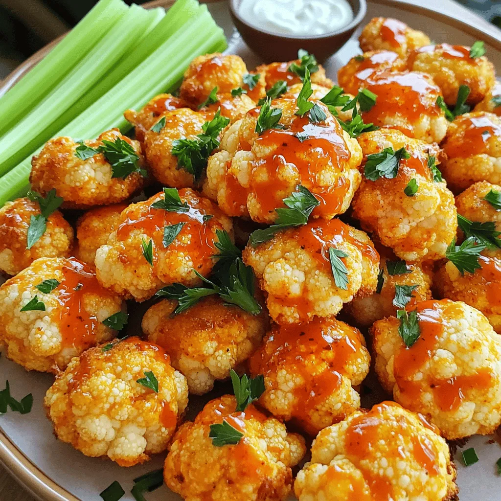 Buffalo Cauliflower Bites Crispy and Flavorful Snack