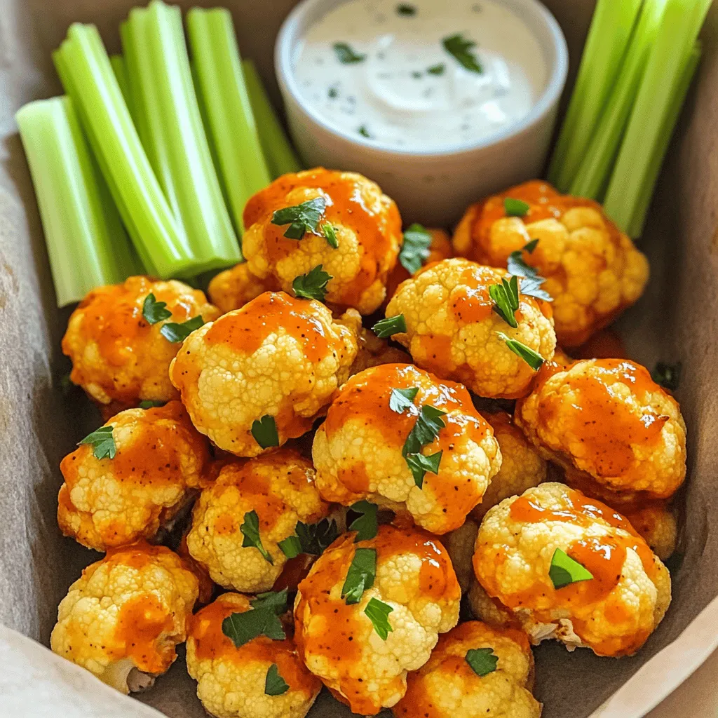 Buffalo Cauliflower Bites Simple and Crisp Snack
