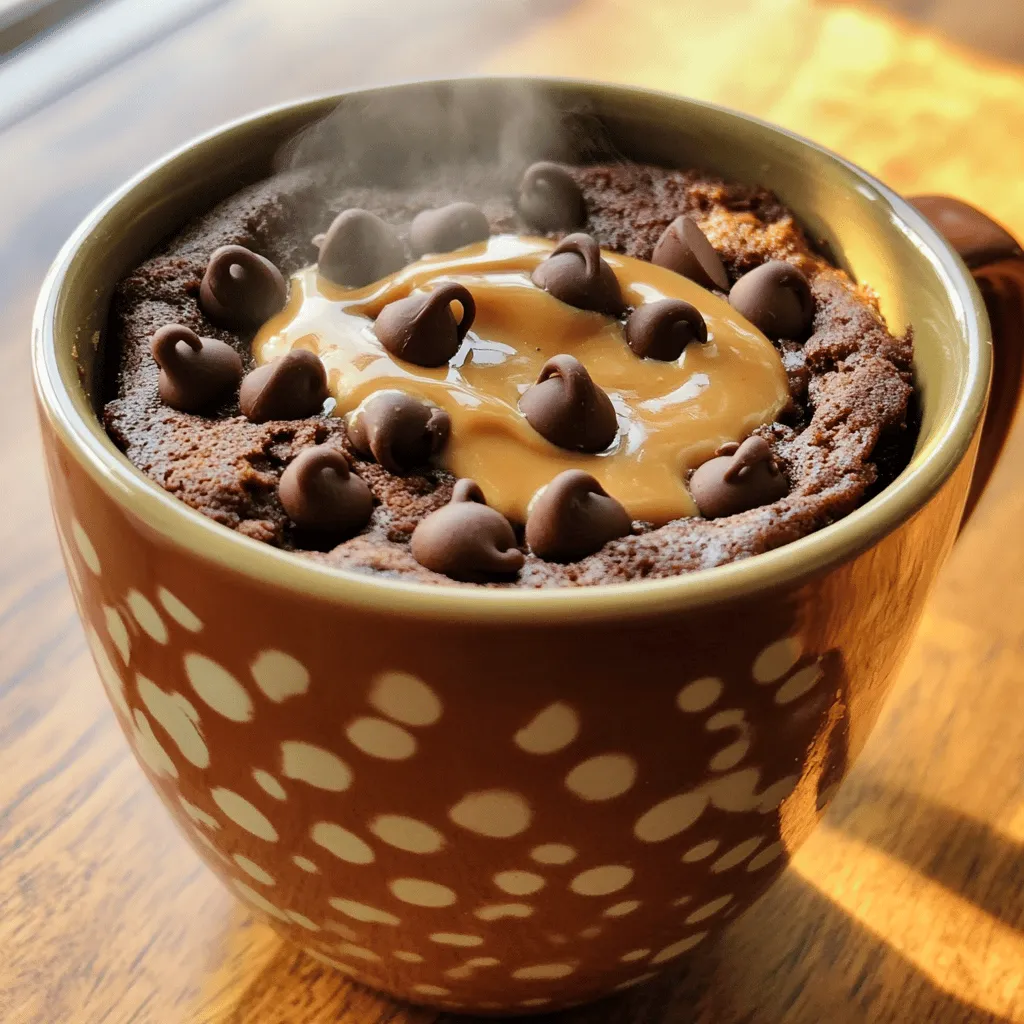 Chocolate Peanut Butter Mug Cake Dreamy Quick Treat