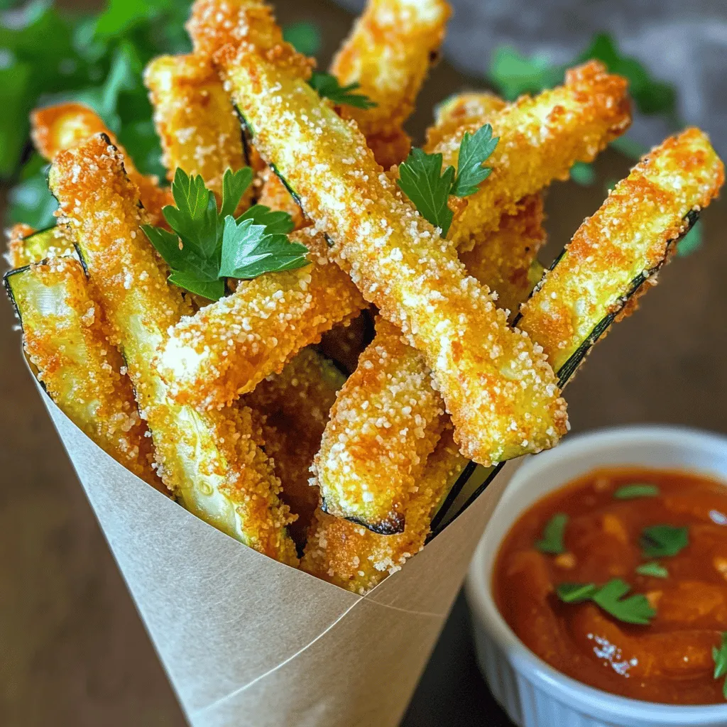 Baked Parmesan Zucchini Fries Crispy and Flavorful Snack
