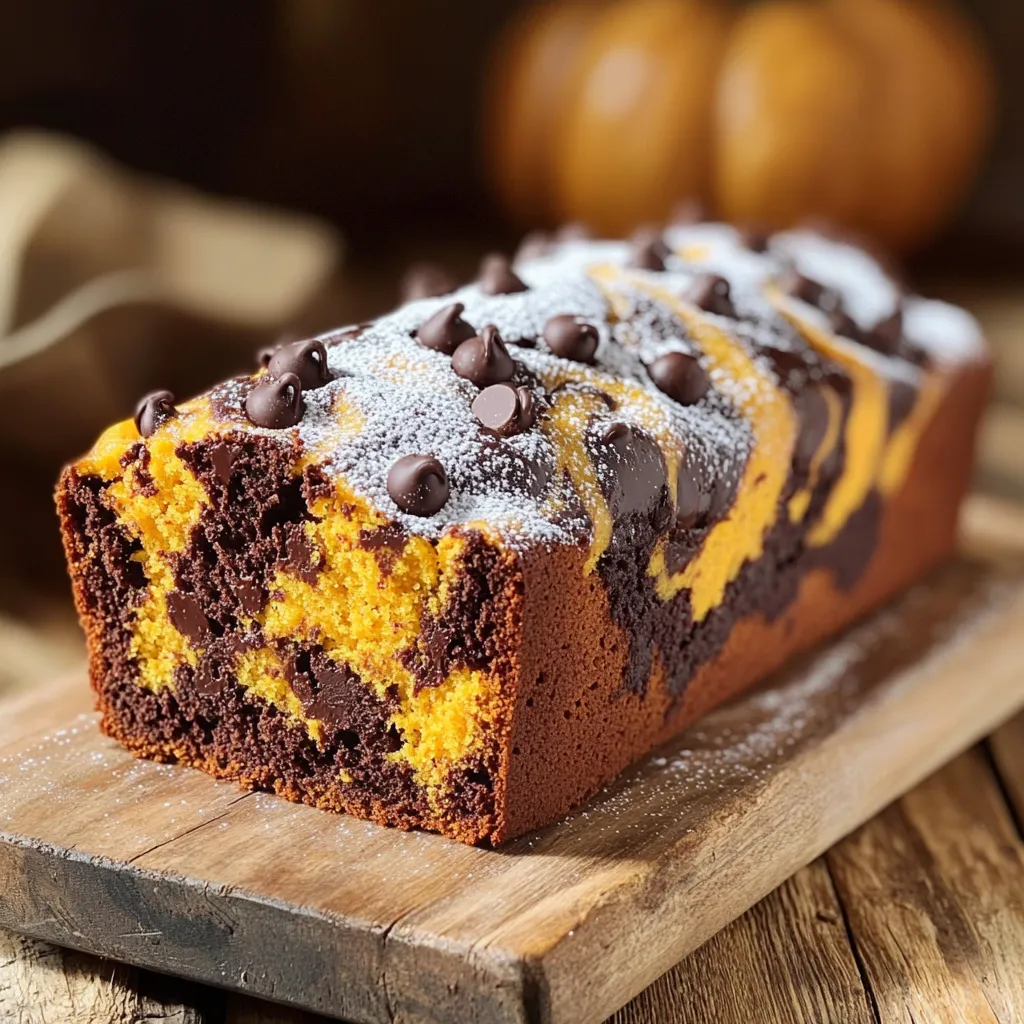 Chocolate Pumpkin Marble Loaf Delightful and Easy Bake