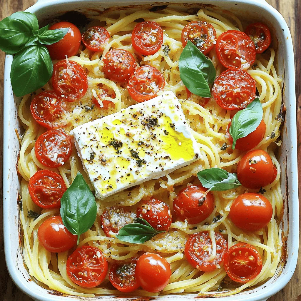 Baked Feta Pasta with Cherry Tomatoes Delight Recipe
