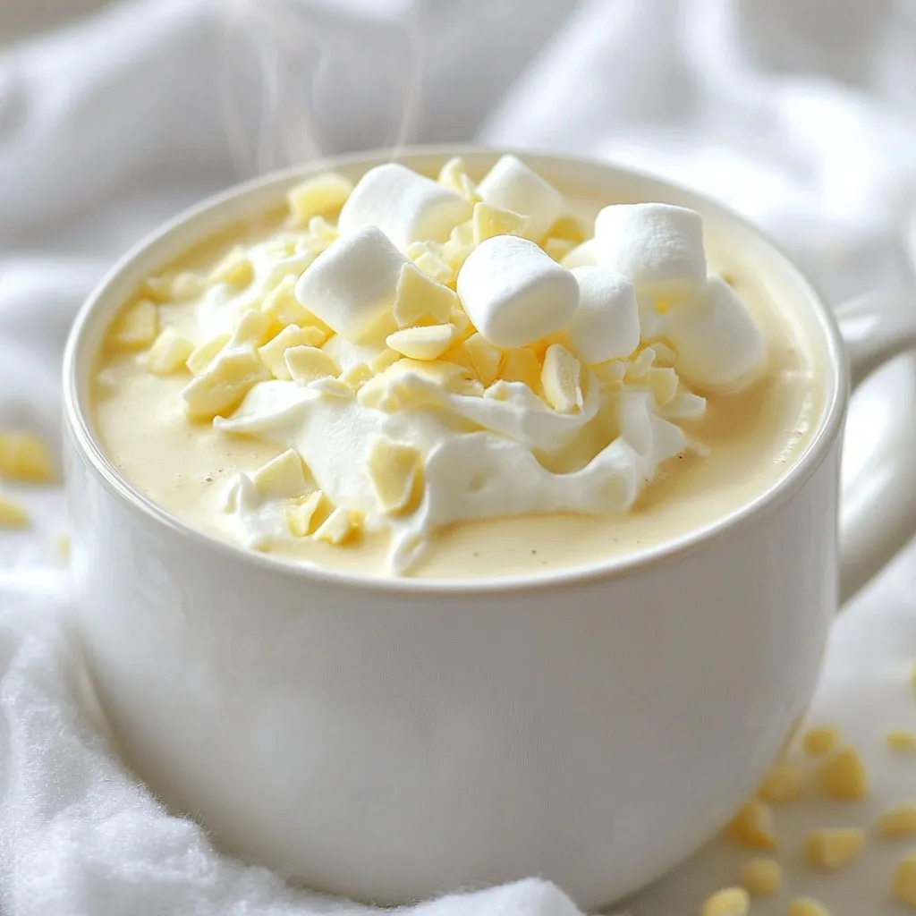 Creamy White Hot Chocolate Delight for Cozy Days