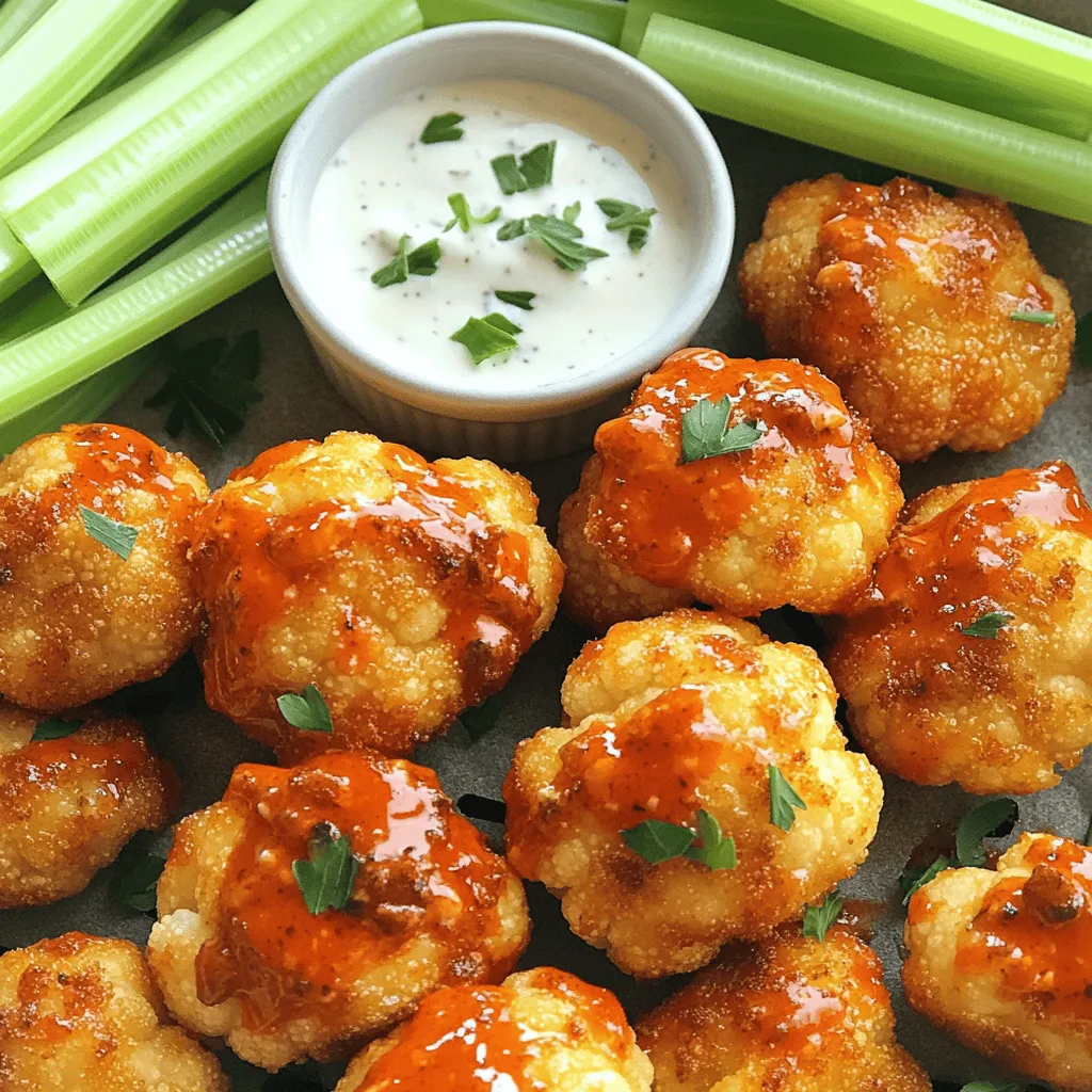 Air Fryer Buffalo Cauliflower Bites Crispy and Flavorful