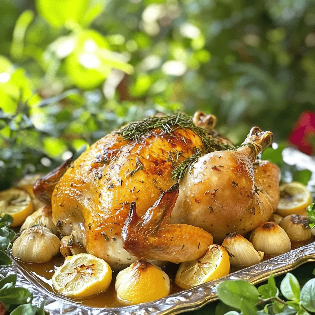 Garlic Herb Roasted Chicken Flavorful and Juicy Dish