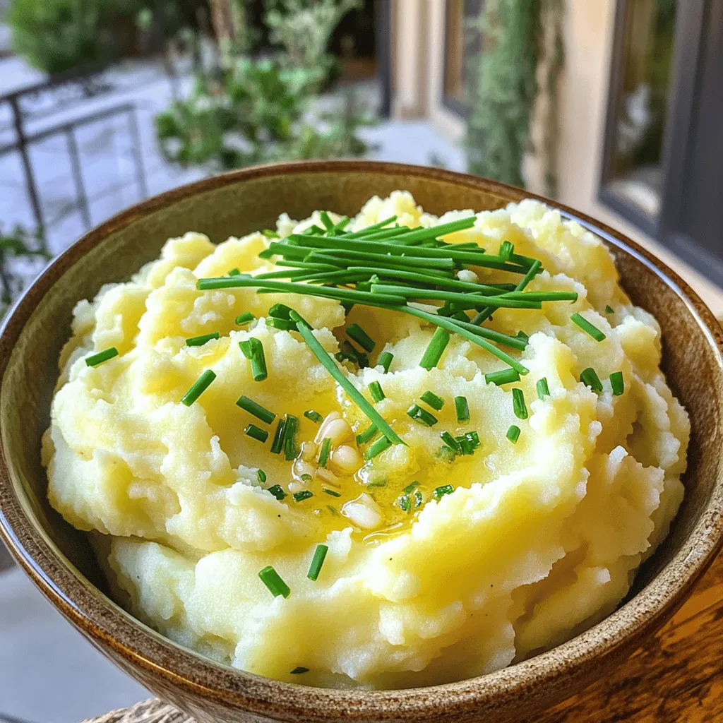 Creamy Garlic Mashed Potatoes Rich and Savory Delight