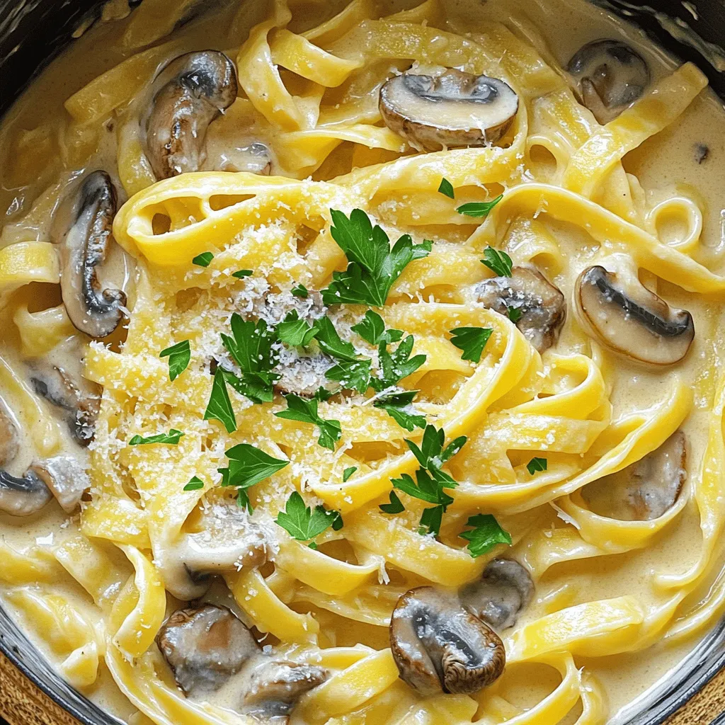 One-Pot Creamy Mushroom Pasta Simple and Delicious Dish