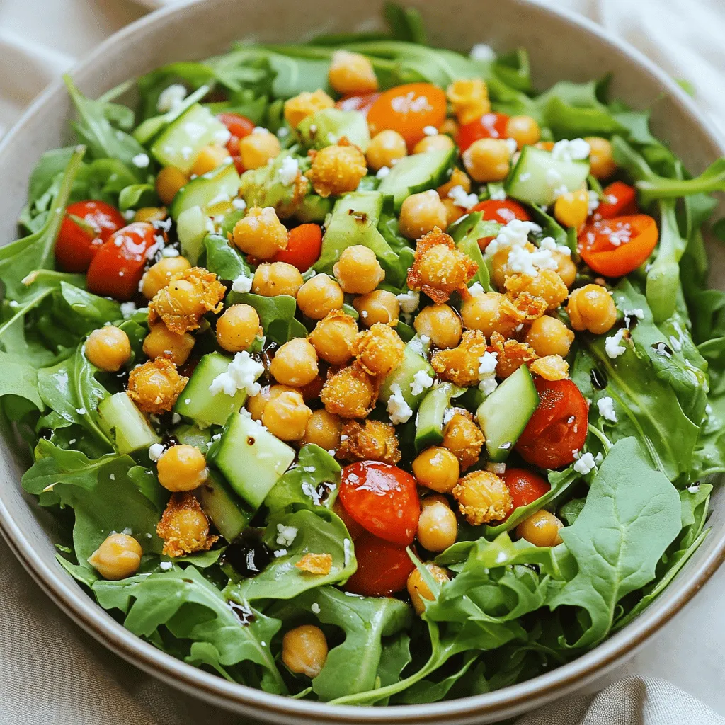 Crispy Chickpea Salad Tasty and Healthy Delight