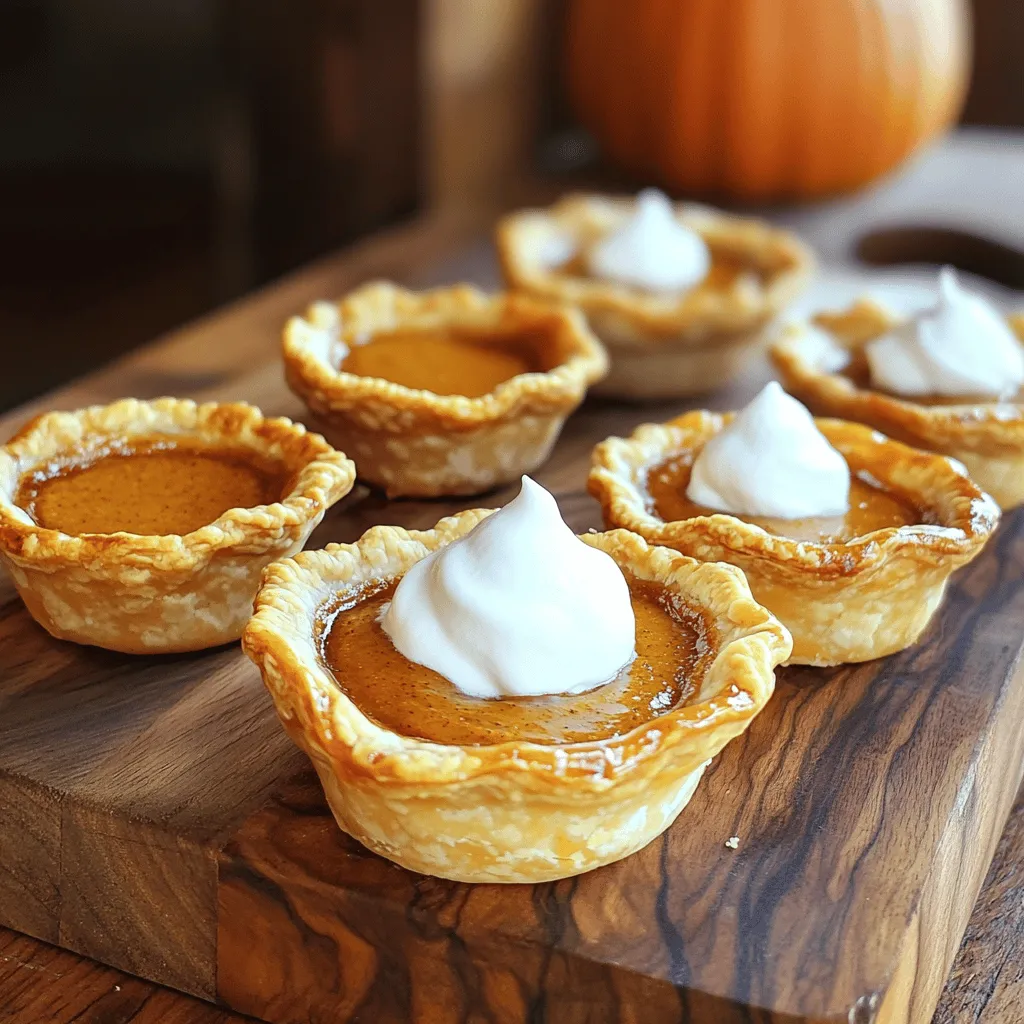 Mini Pumpkin Pies Delightful Fall Treat to Savor