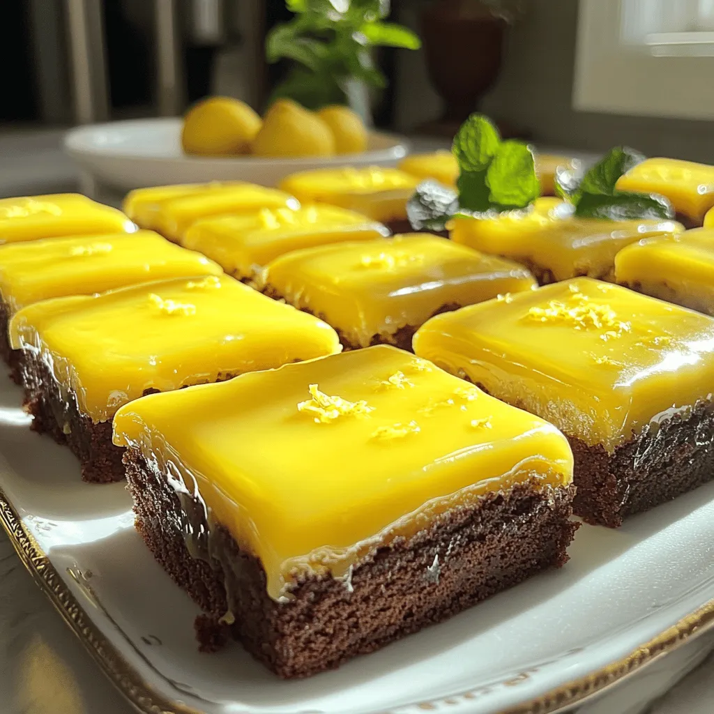 Bright Lemon Brownies Scrumptious and Easy Treat