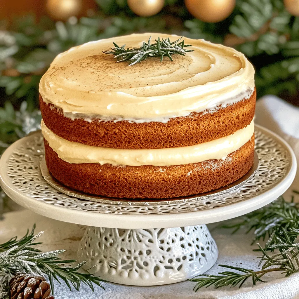 Eggnog Cake Delightful Festive Flavor Treat