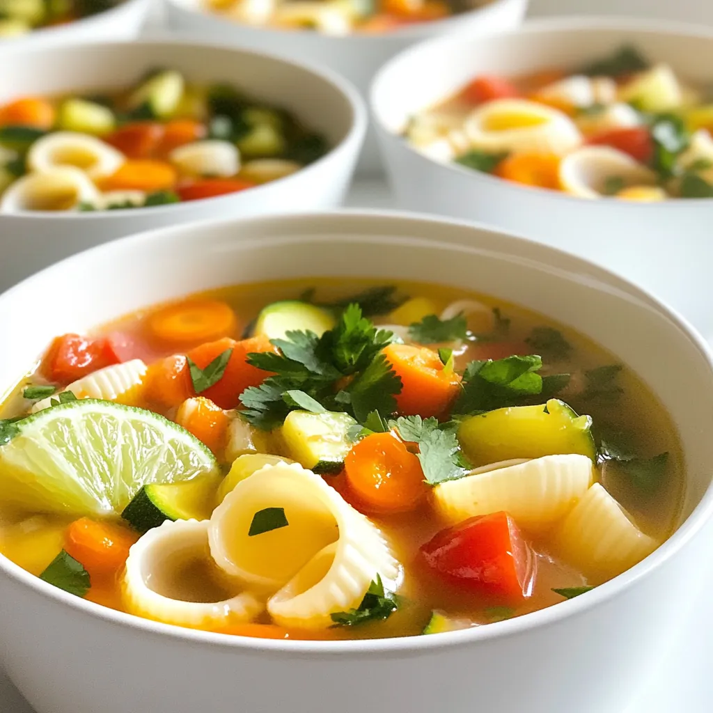 Mexican Sopa de Conchas Hearty and Flavorful Dish