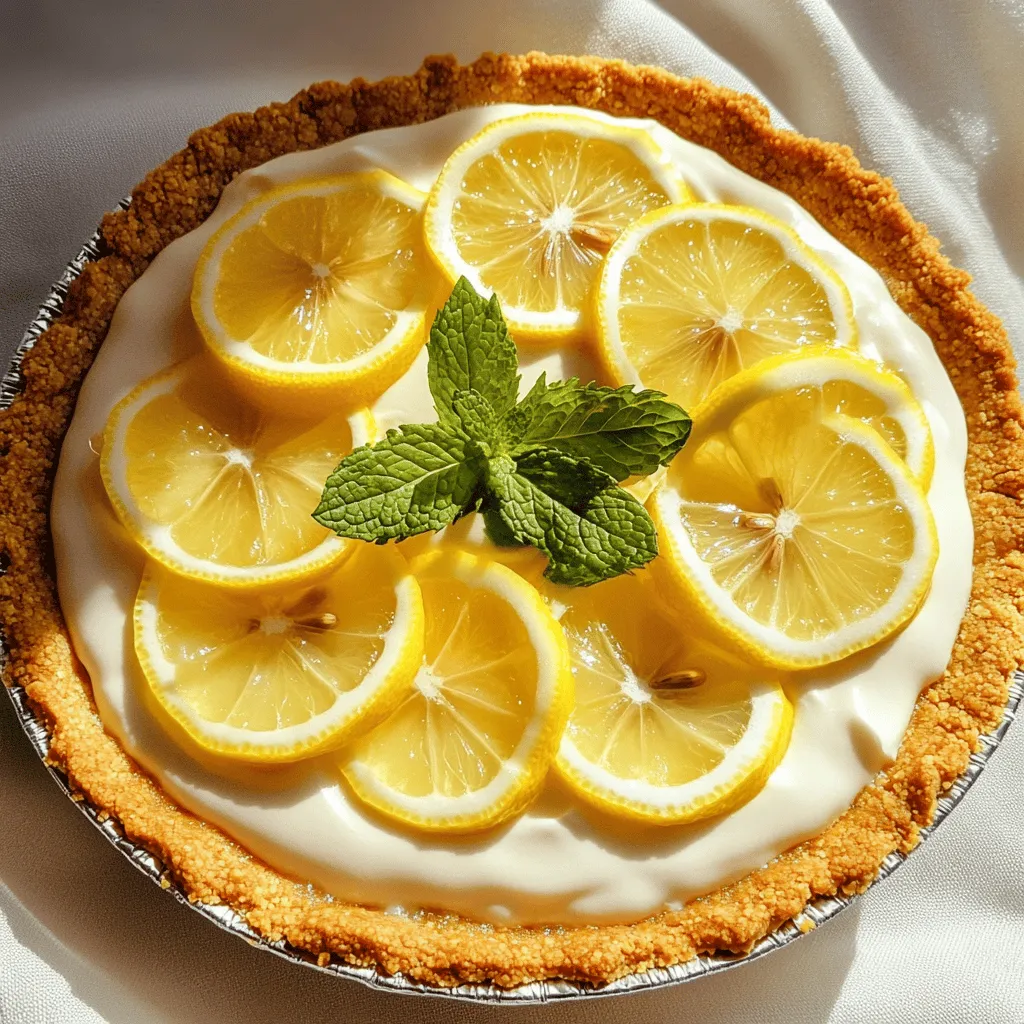 No Bake Lemon Icebox Pie Easy and Refreshing Dessert