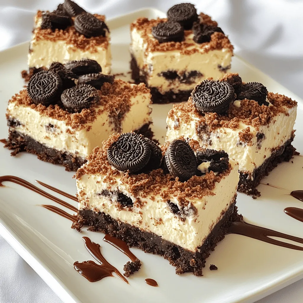 No Bake Oreo Cheesecake Bars Easy and Delicious Recipe
