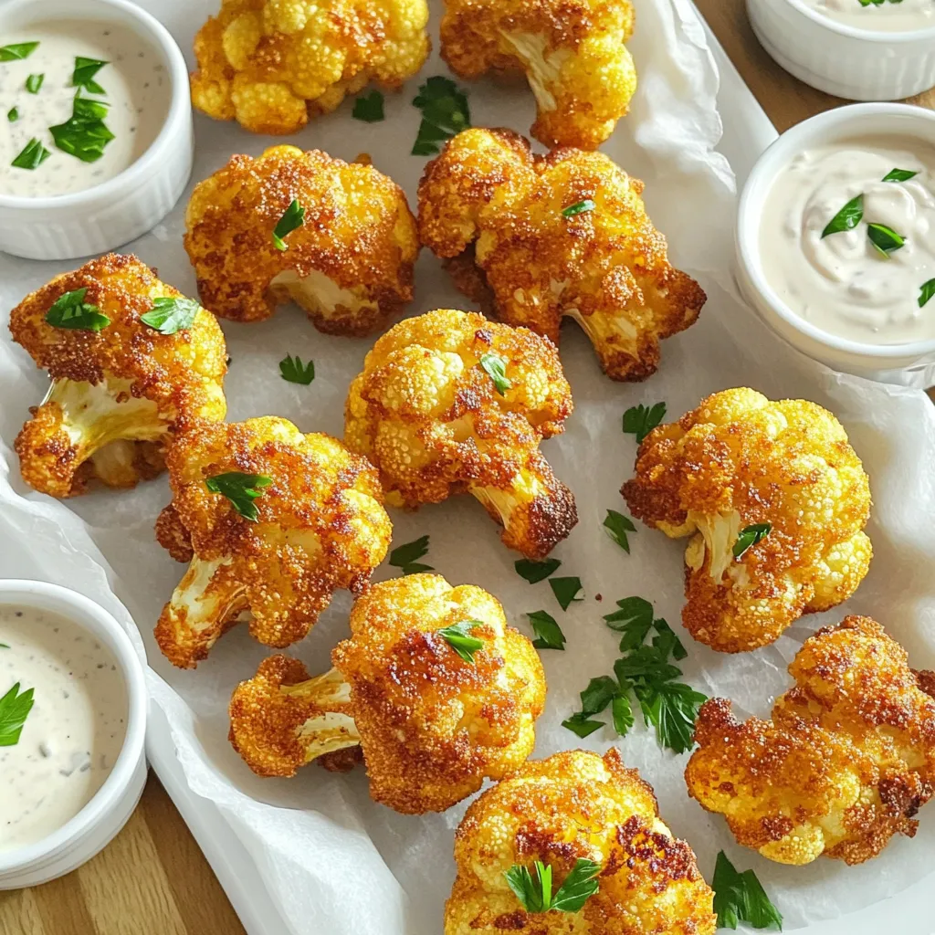 Air Fryer Cauliflower Wings Crispy and Flavorful Treat