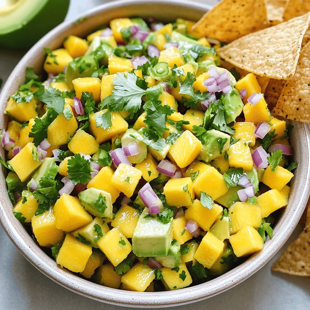 Mango Avocado Salsa Fresh and Flavorful Delight