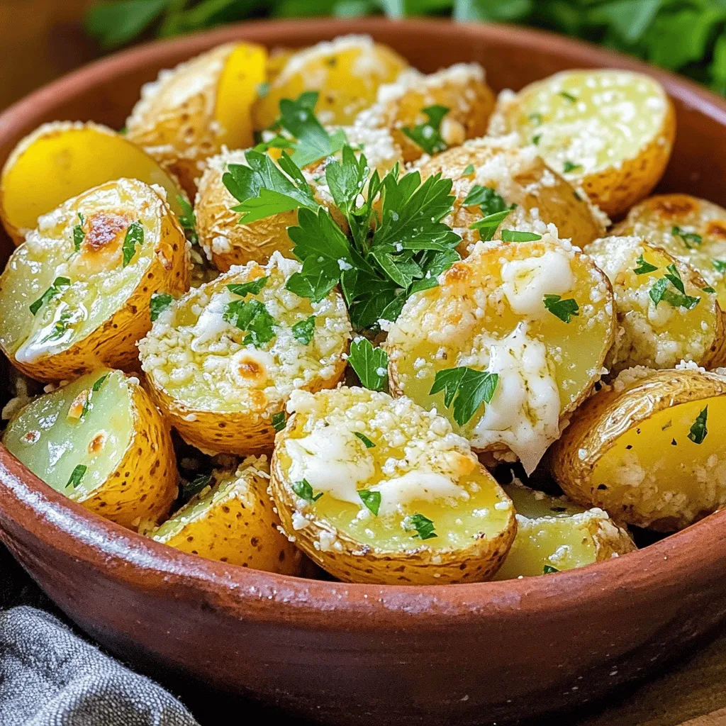 Garlic Parmesan Roasted Potatoes Crunchy and Flavorful