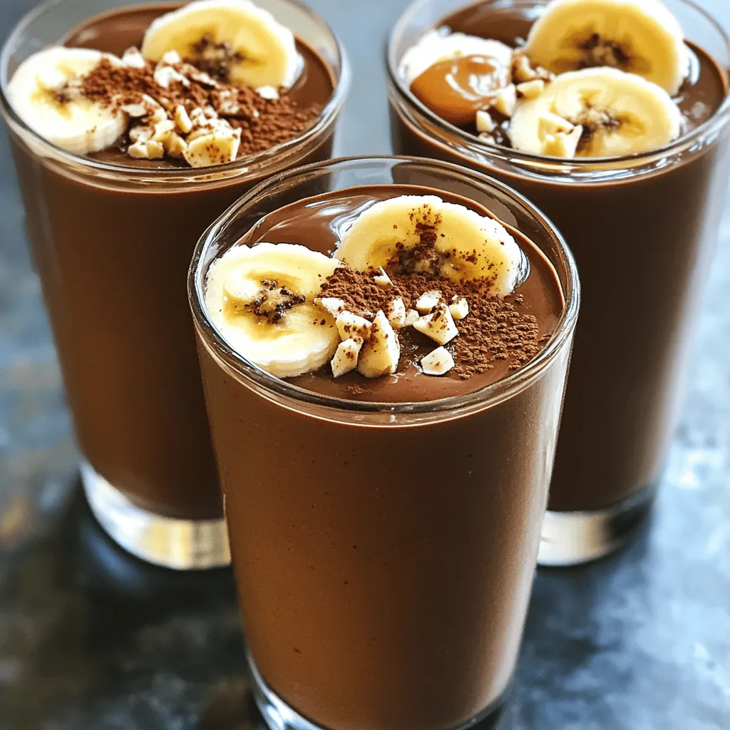 Chocolate Banana Smoothie Tasty and Nutritious Drink