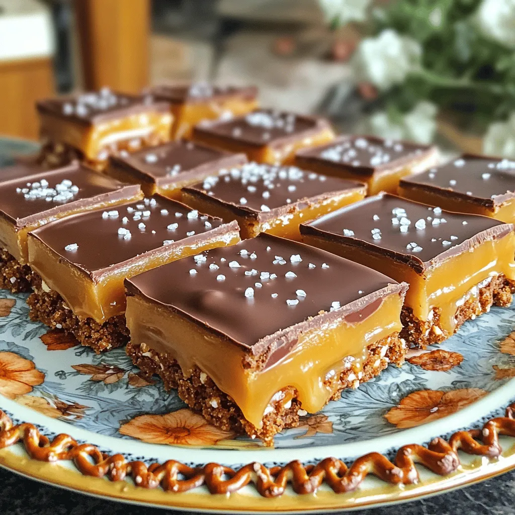 Salted Caramel Pretzel Bars Irresistible Sweet Treat