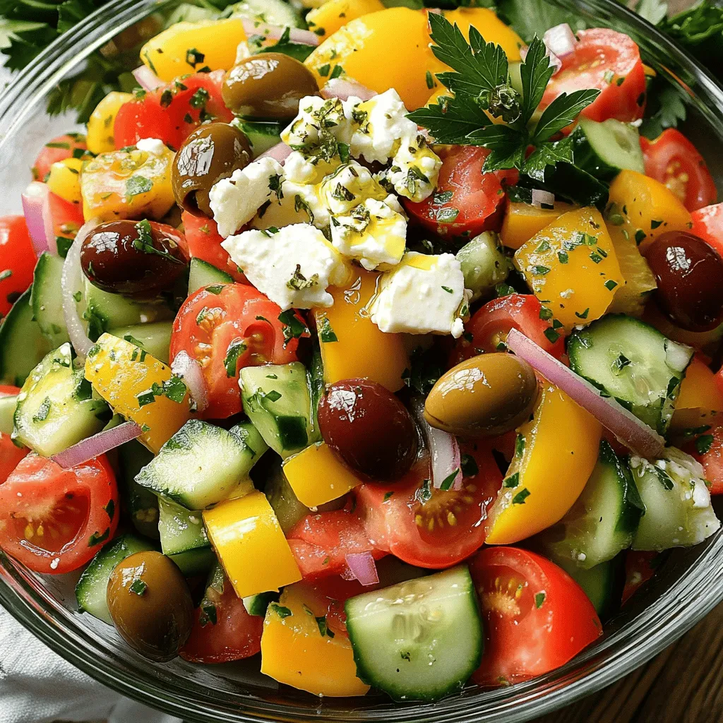Classic Greek Salad Flavorful and Healthy Delight