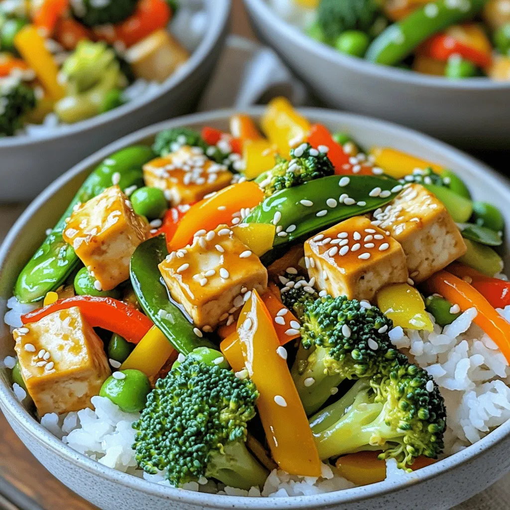 Vegetable Stir Fry with Tofu Quick and Easy Meal