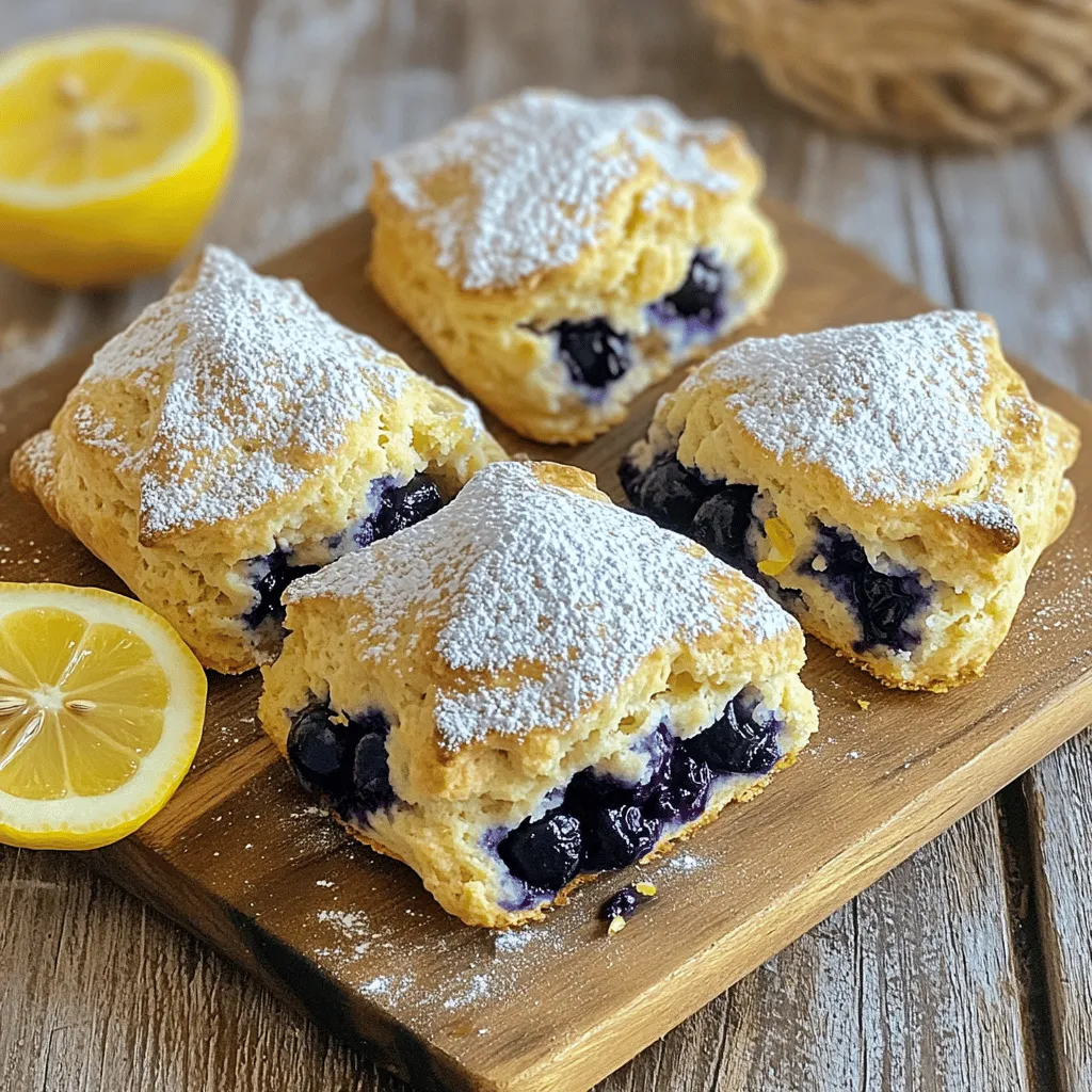 Lemon Blueberry Scones Simple and Tasty Treat
