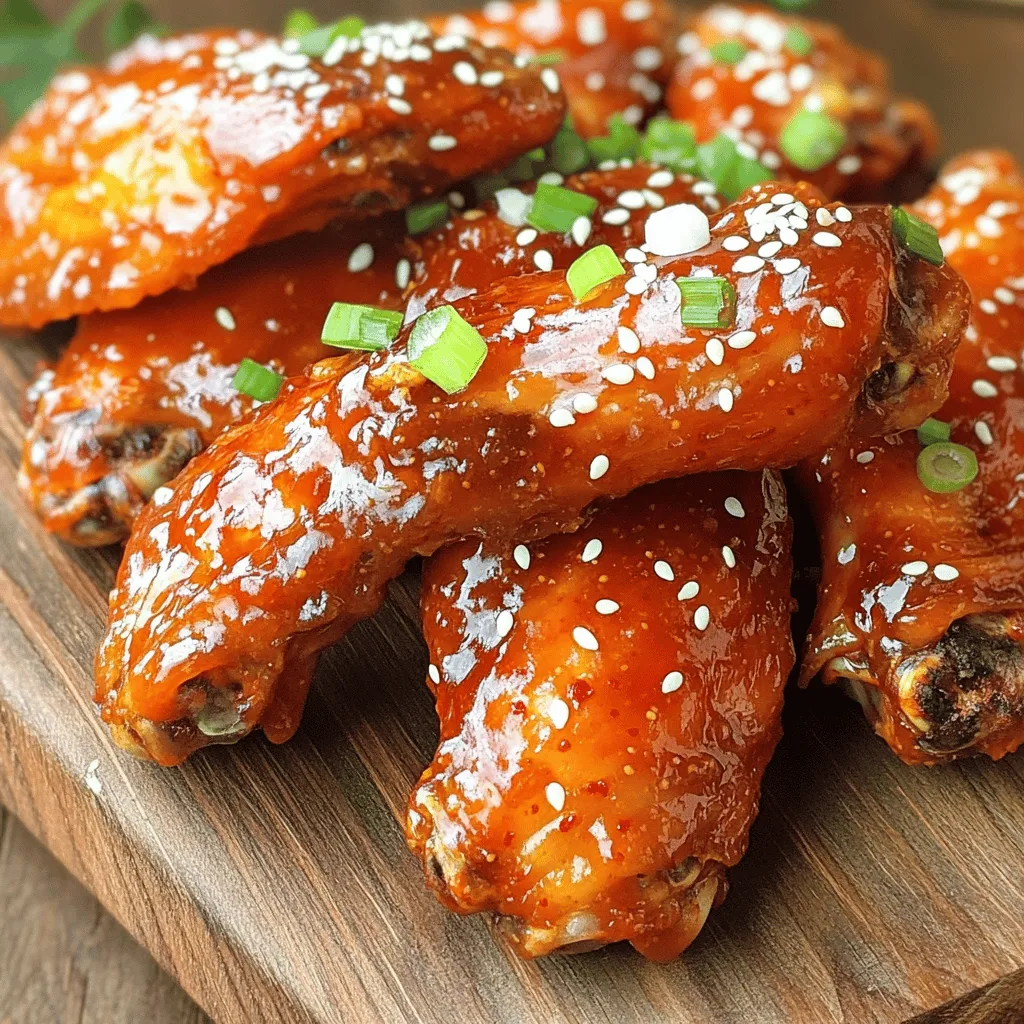 Air Fryer Korean BBQ Chicken Wings Flavorful Delight