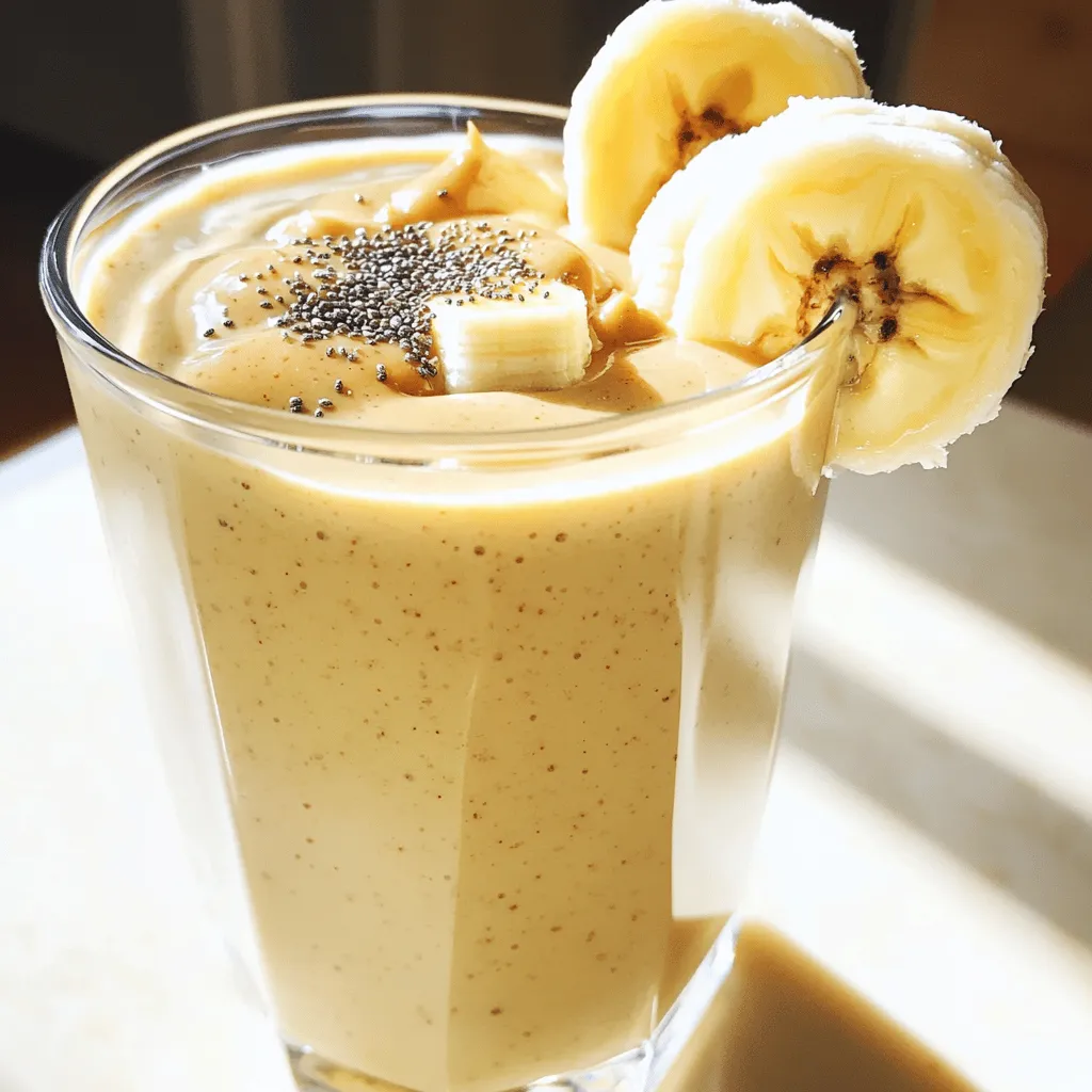 Peanut Butter Banana Smoothie Simple and Healthy Treat