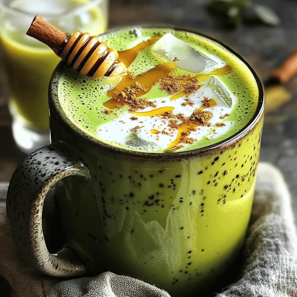 Honey Almond Matcha Latte Refreshing and Simple Recipe