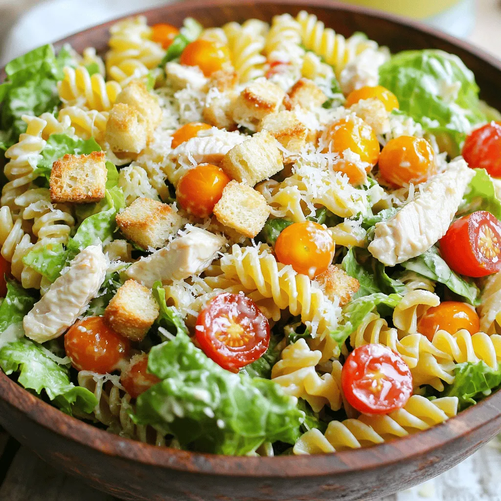 Chicken Caesar Pasta Salad Delightful and Easy Recipe