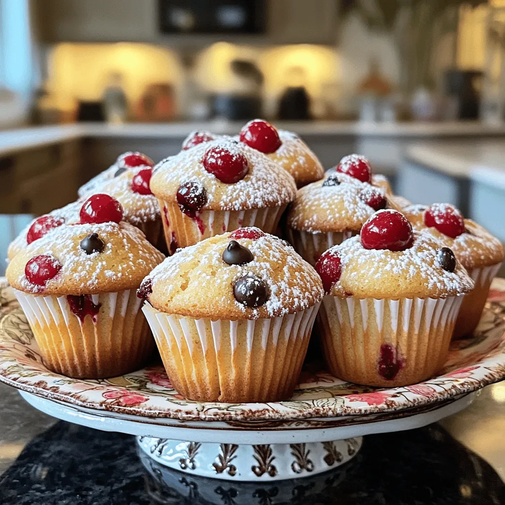 Cherry Chocolate Chip Muffins Delightfully Easy Recipe