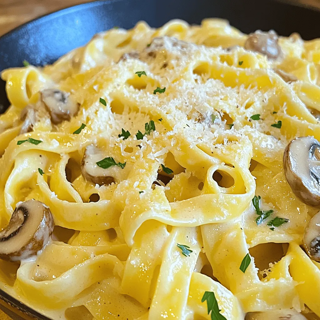 Creamy Garlic Mushroom Pasta Flavorful and Simple Dish