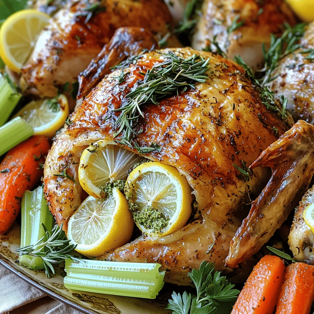 Savory Herb Roasted Chicken Flavorful and Juicy Dish
