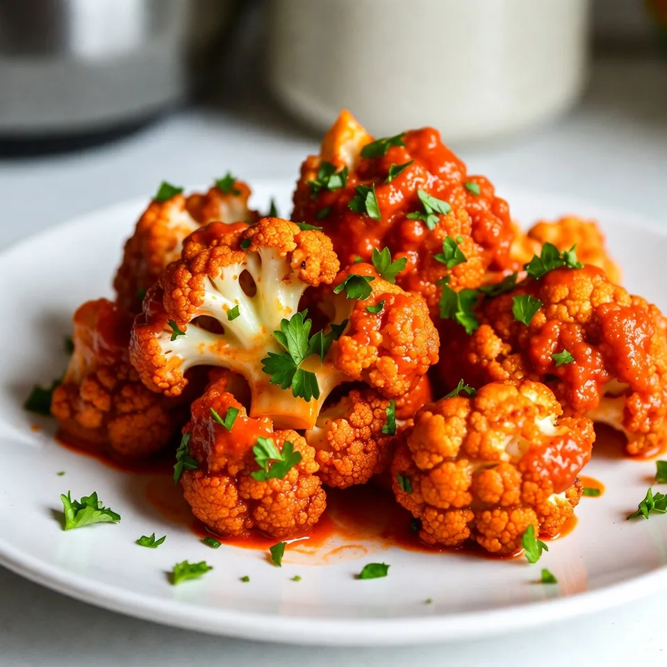 Vegan Buffalo Cauliflower Bites Crispy and Flavorful