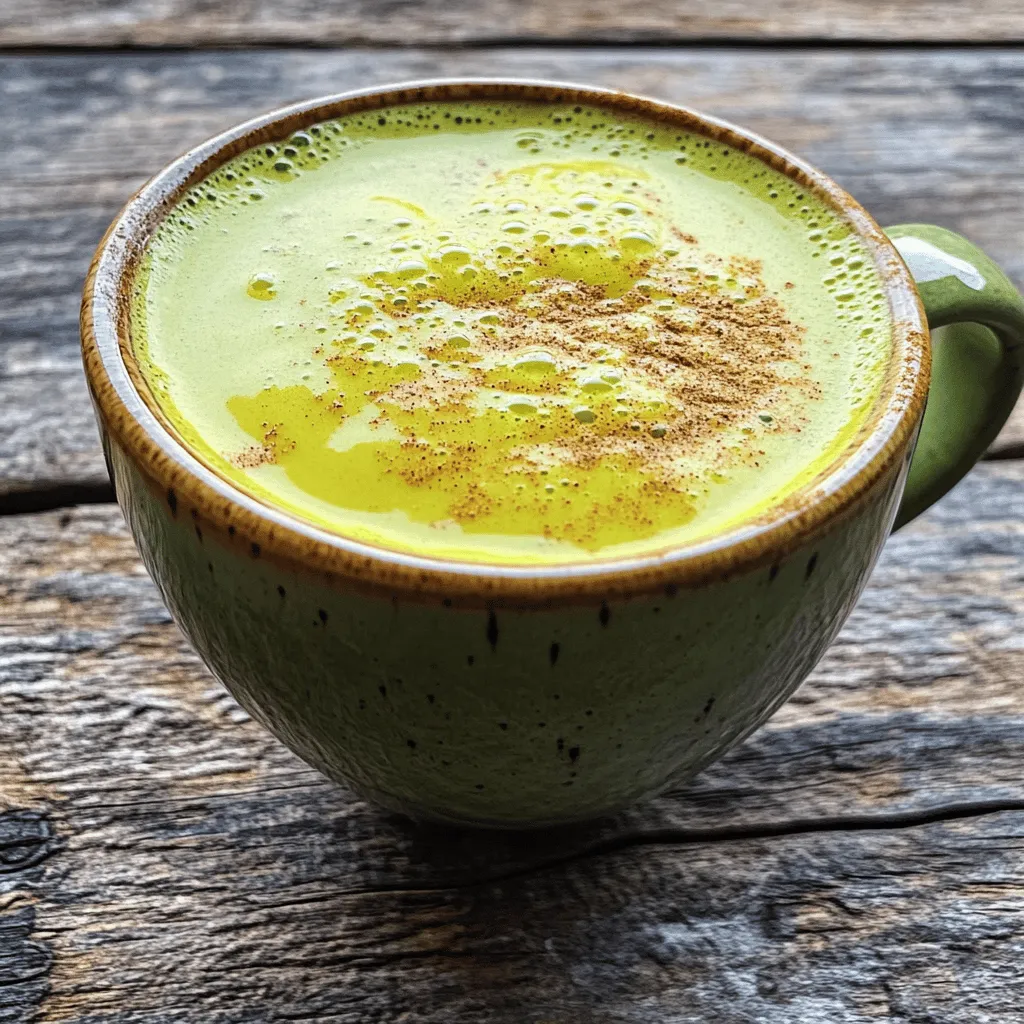 Golden Ginger Matcha Latte Delicious Smoothie Recipe
