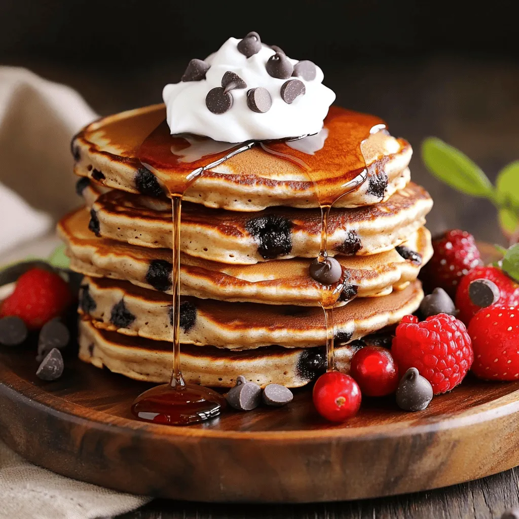 Chocolate Chip Pancakes Delightful Breakfast Treat