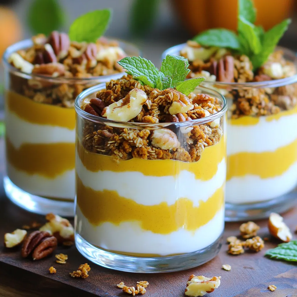 Greek Yogurt Pumpkin Parfaits Flavorful Fall Delight