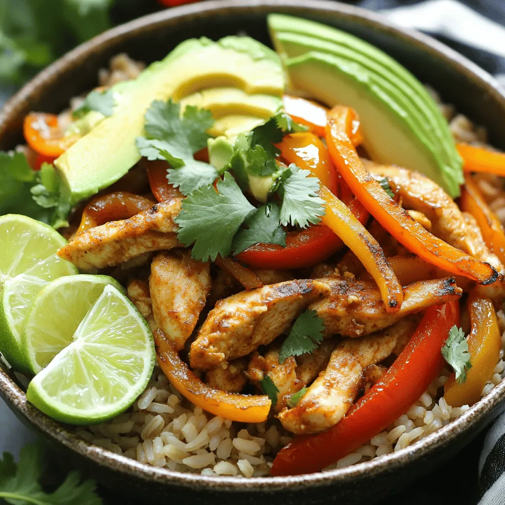 Chicken Fajita Rice Bowls Flavorful and Easy Meal