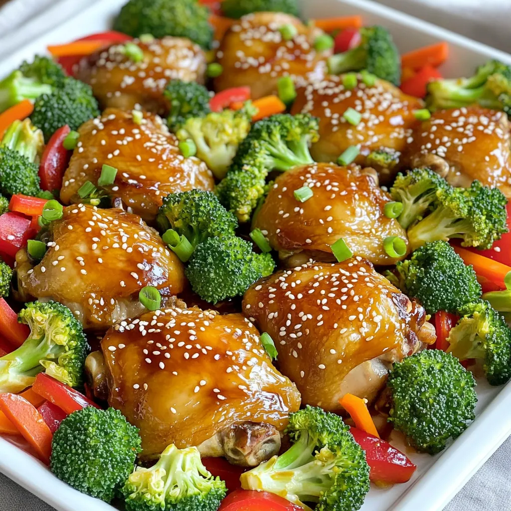 Sheet Pan Teriyaki Chicken &#038; Veggies Easy Dinner
