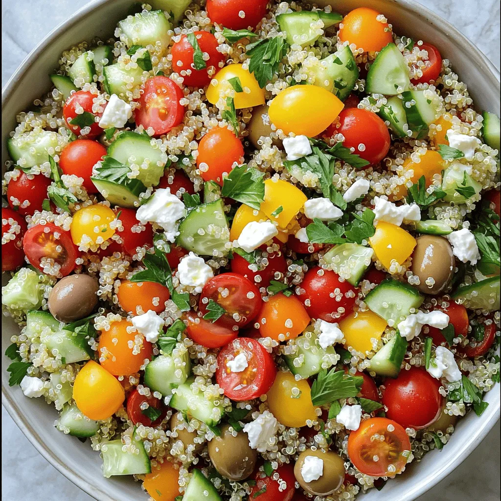 Mediterranean Quinoa Salad Fresh and Flavorful Dish