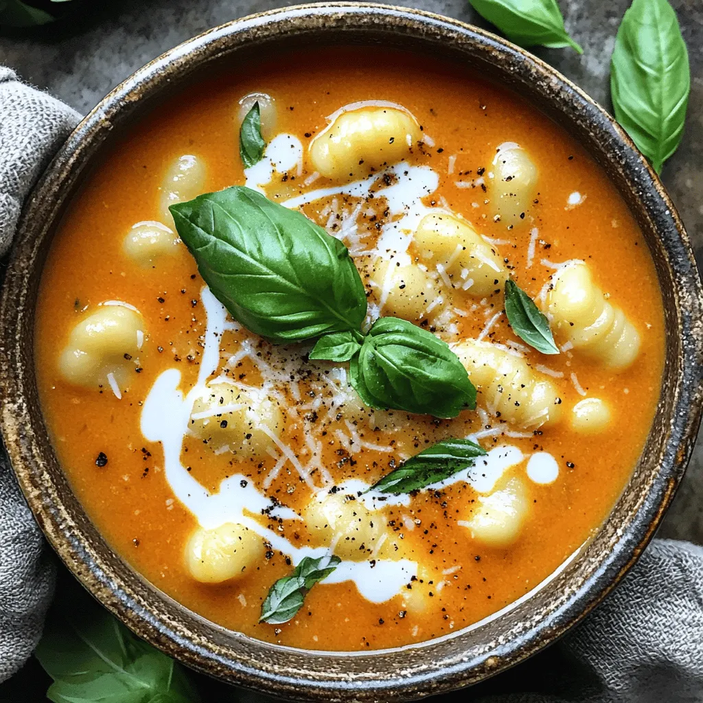Creamy Tomato Basil Gnocchi Soup Easy Comfort Dish