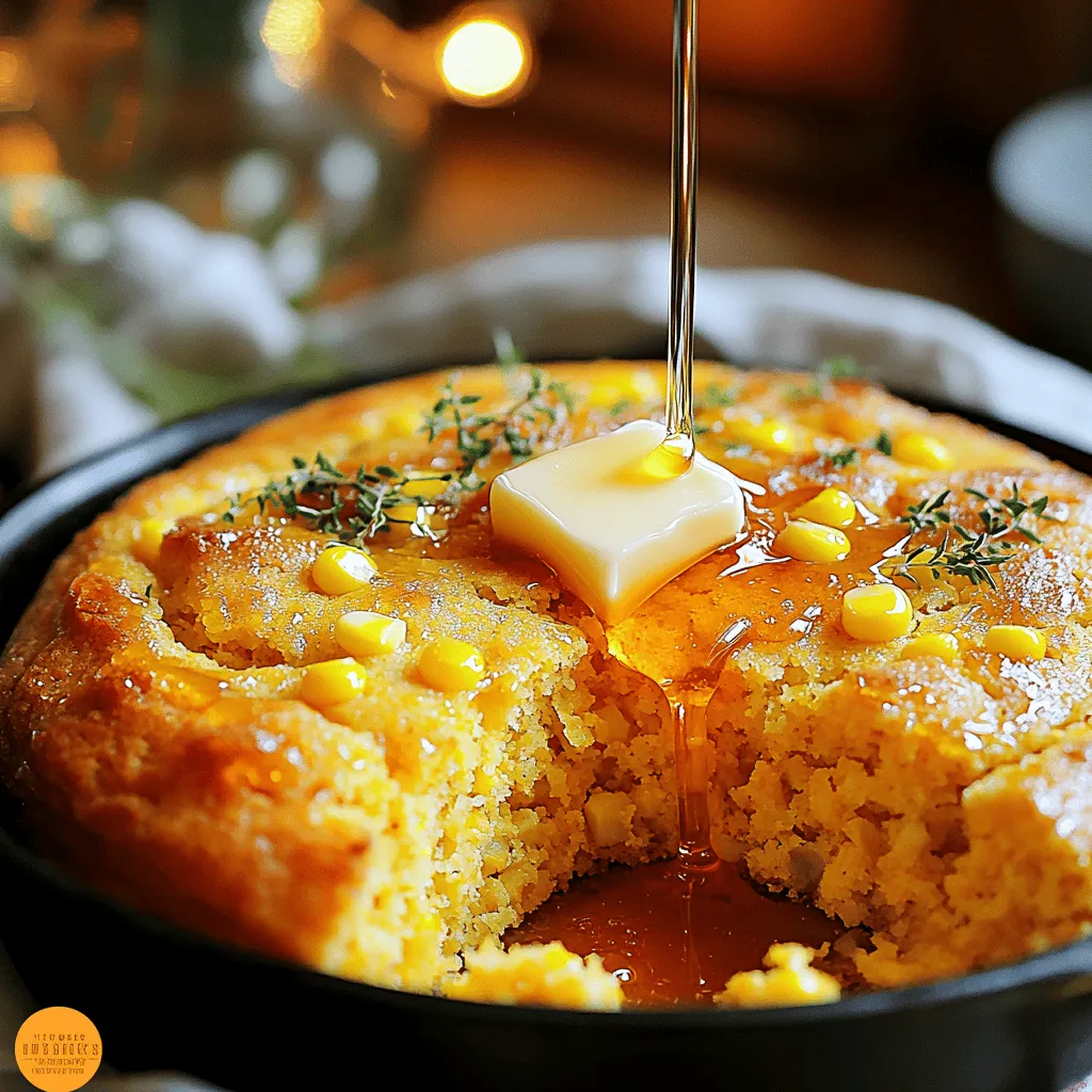 Honey Butter Skillet Cornbread Rich and Flavorful Treat