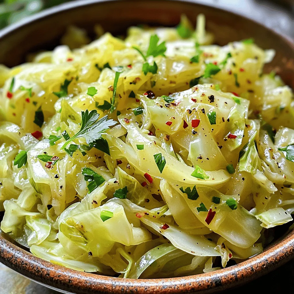 Garlic Sautéed Cabbage Flavorful and Simple Dish