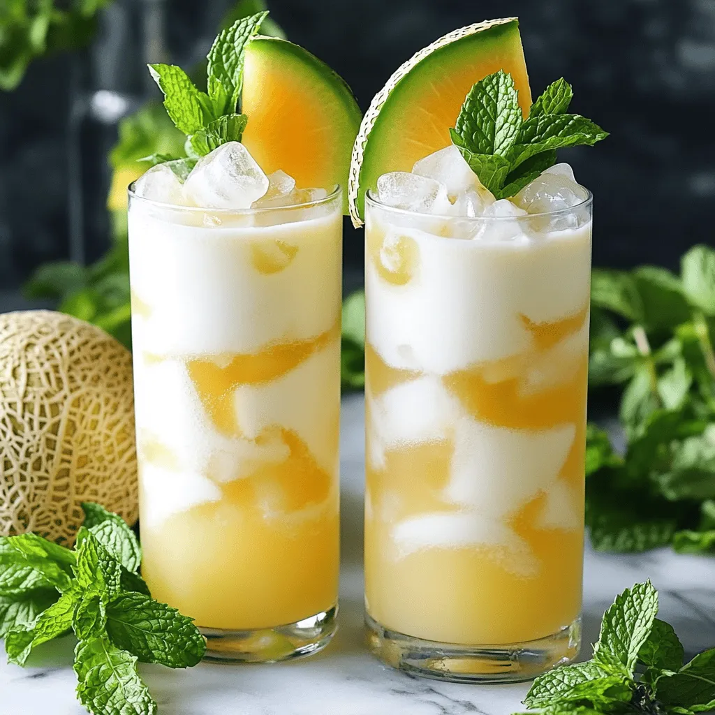 Honeydew Mint Milk Tea Refreshing Summer Drink