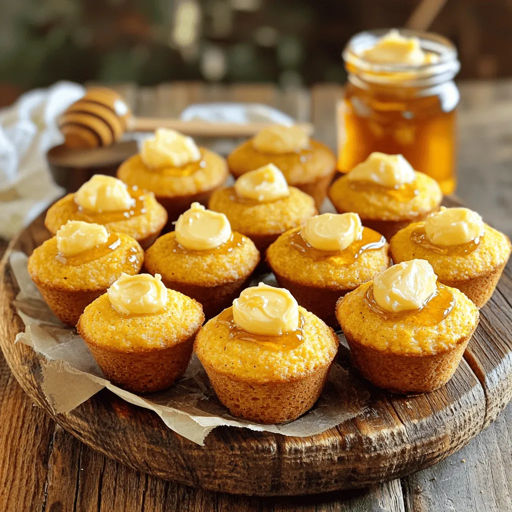 Cornbread Honey Butter Muffin Bites Simple and Tasty